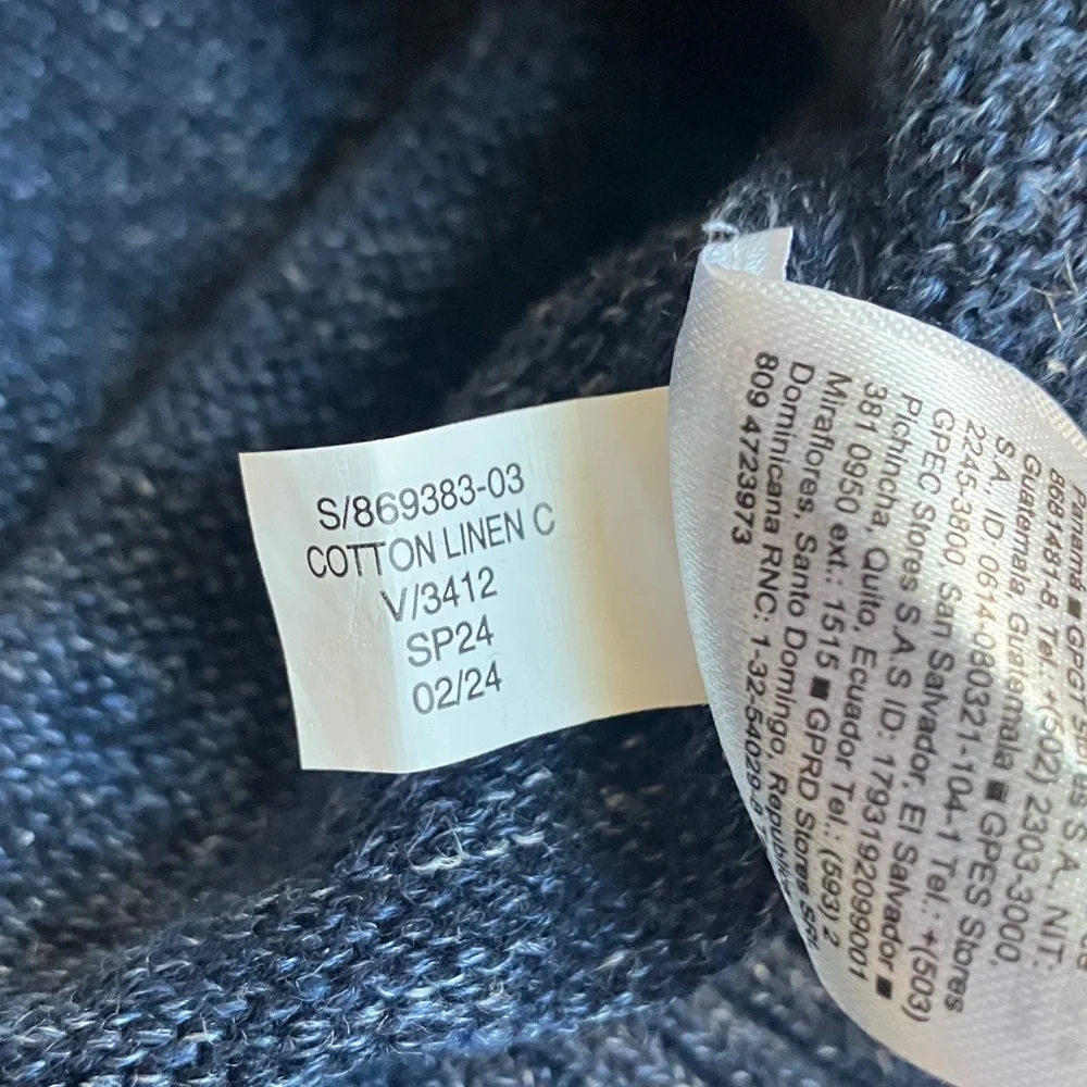 Banana Republic Giorgio Cotton-Linen Crew Neck Sweater